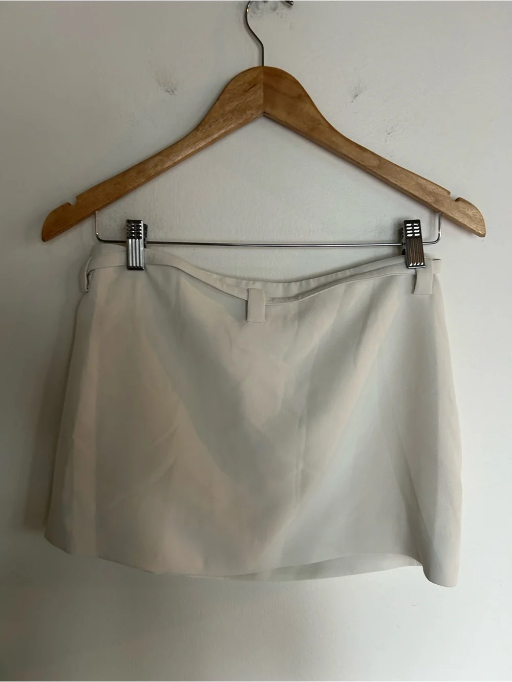 NWT EAVES Lyla Mini Skirt Ivory Size S